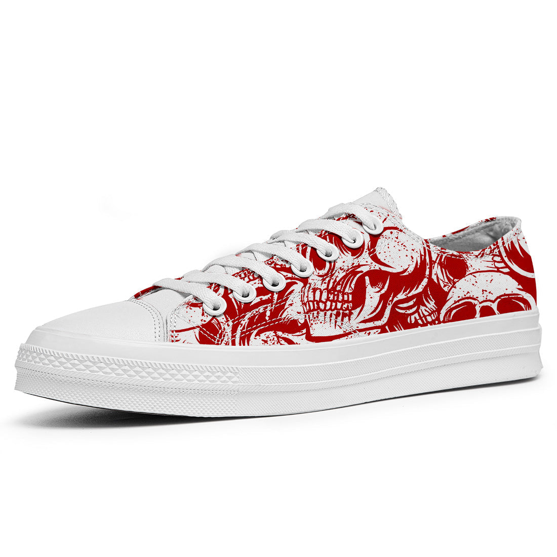 Resalta tu estilo con las zapatillas bajas de lona Skeleton para hombre y mujer