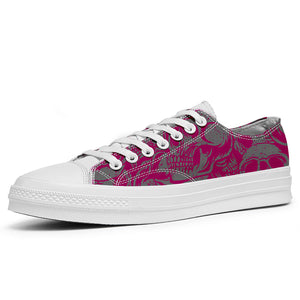Resalta tu estilo con las zapatillas bajas de lona Skeleton para hombre y mujer