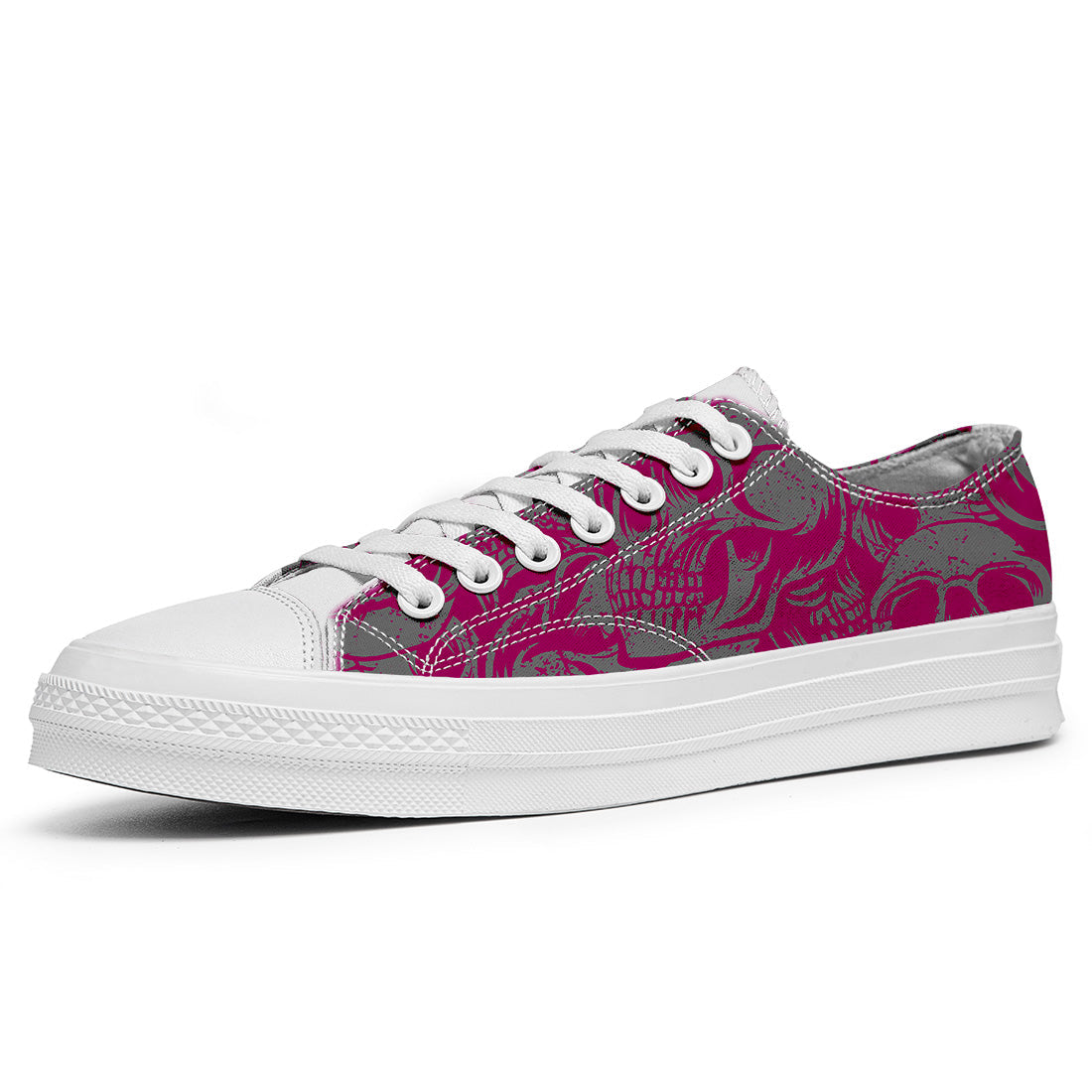 Resalta tu estilo con las zapatillas bajas de lona Skeleton para hombre y mujer