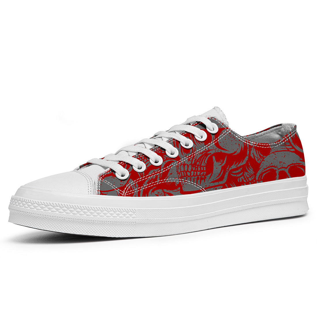 Resalta tu estilo con las zapatillas bajas de lona Skeleton para hombre y mujer