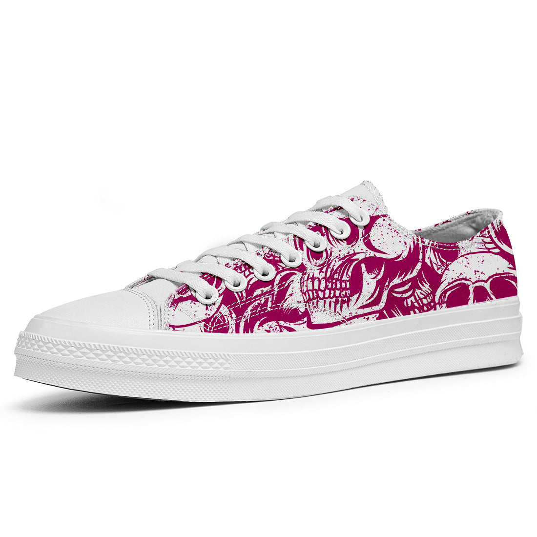 Resalta tu estilo con las zapatillas bajas de lona Skeleton para hombre y mujer