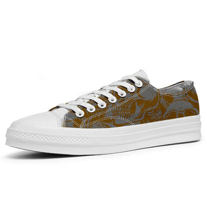 Resalta tu estilo con las zapatillas bajas de lona Skeleton para hombre y mujer