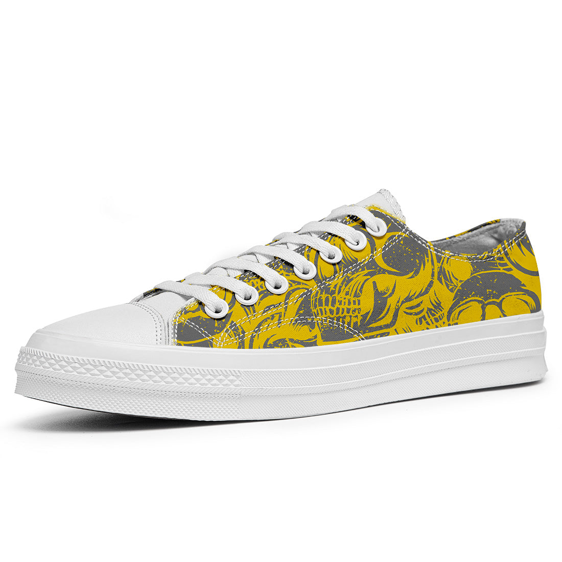 Resalta tu estilo con las zapatillas bajas de lona Skeleton para hombre y mujer