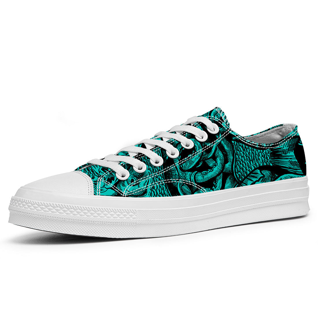 Resalta tu estilo con las zapatillas bajas de lona Fish para hombre y mujer