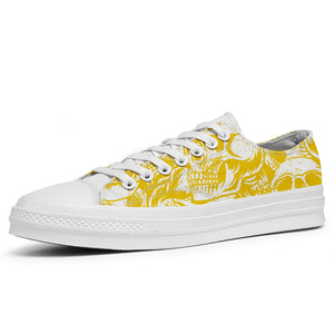Resalta tu estilo con las zapatillas bajas de lona Skeleton para hombre y mujer