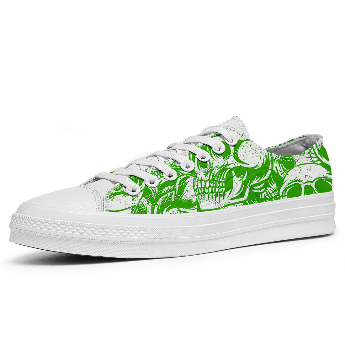 Resalta tu estilo con las zapatillas bajas de lona Skeleton para hombre y mujer