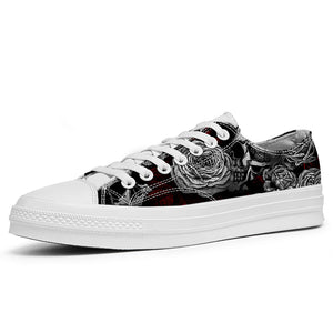 Resalta tu estilo con las zapatillas bajas de lona Skeleton para hombre y mujer