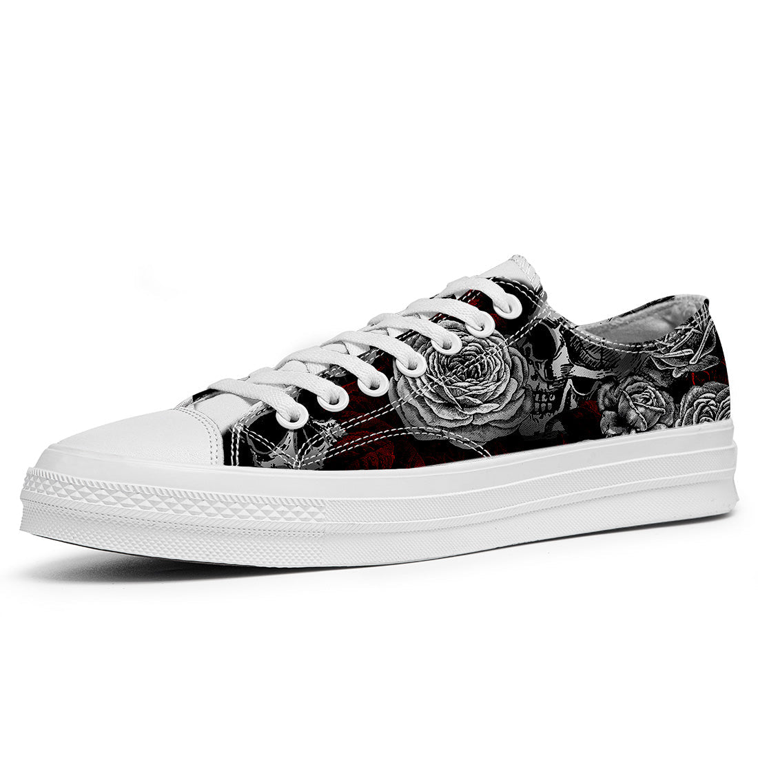 Resalta tu estilo con las zapatillas bajas de lona Skeleton para hombre y mujer