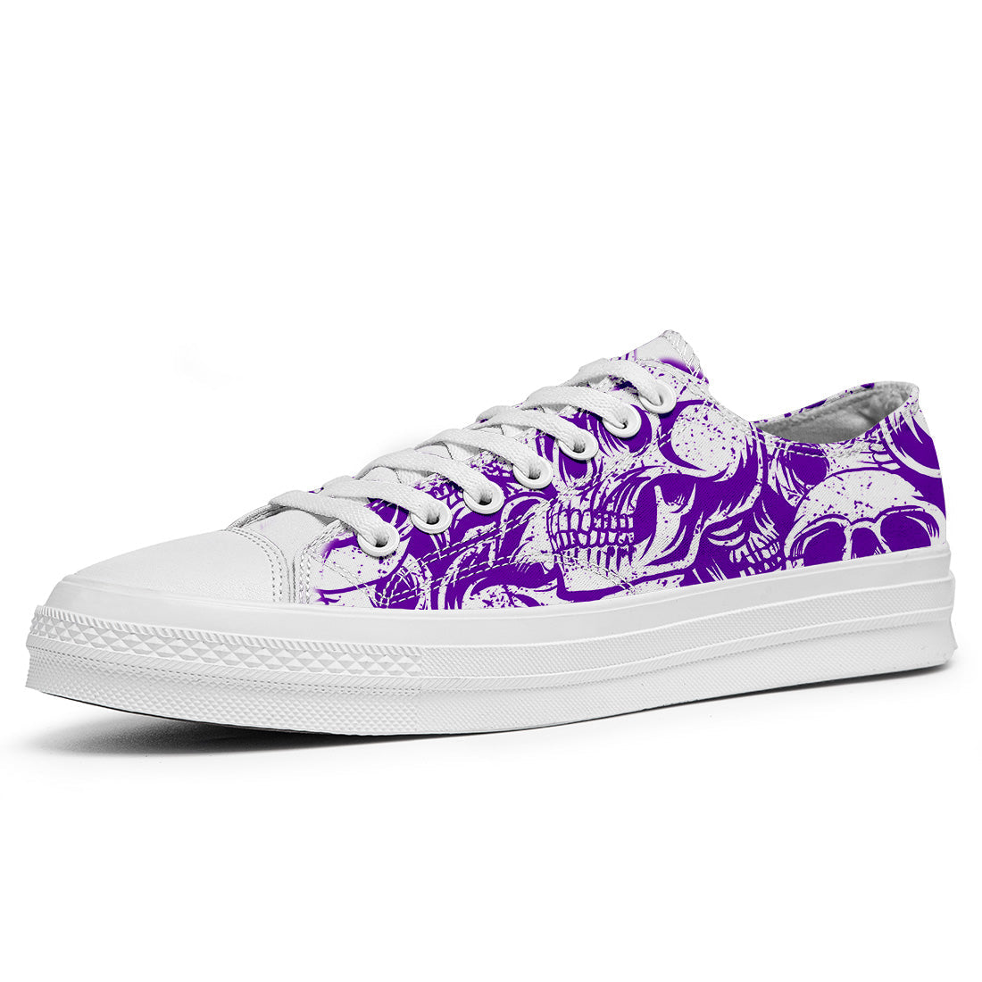 Resalta tu estilo con las zapatillas bajas de lona Skeleton para hombre y mujer