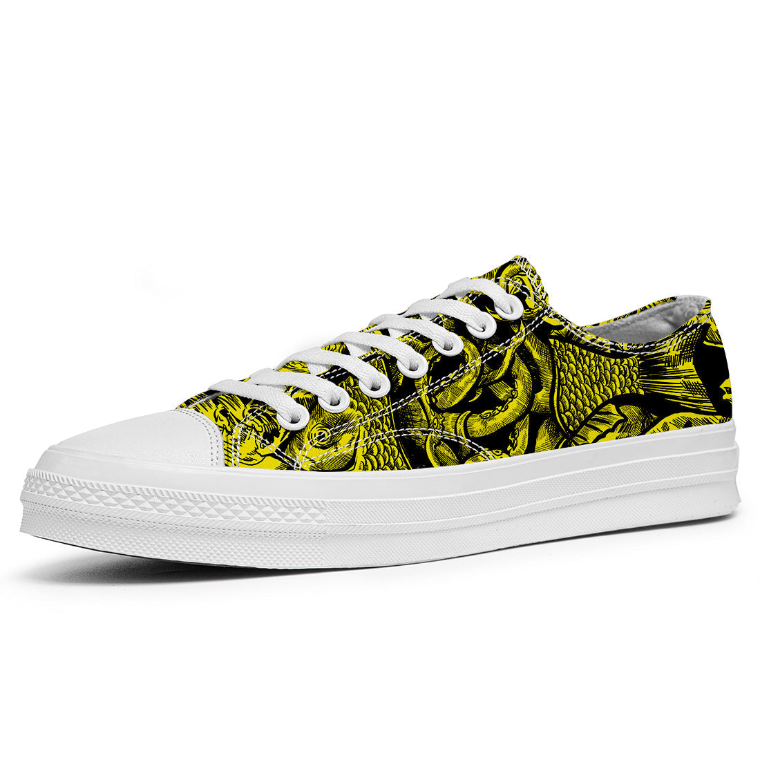 Resalta tu estilo con las zapatillas bajas de lona Fish para hombre y mujer