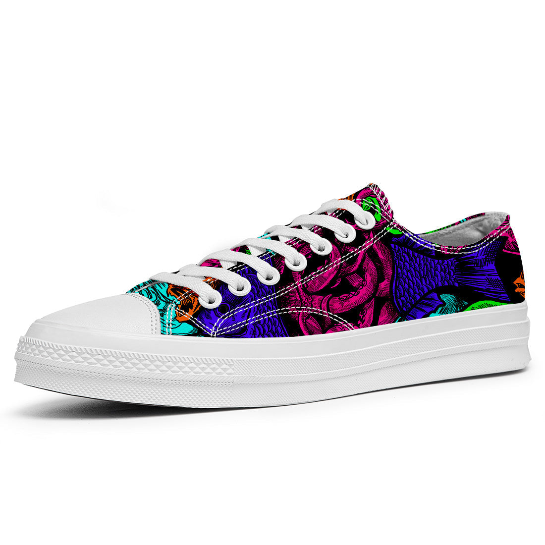 Resalta tu estilo con las zapatillas bajas de lona Fish para hombre y mujer