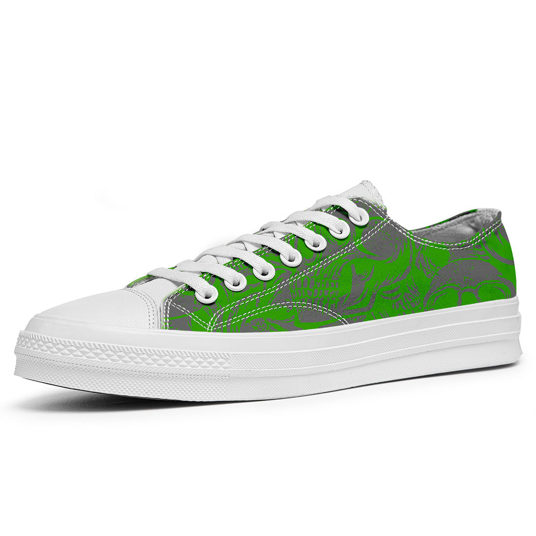 Resalta tu estilo con las zapatillas bajas de lona Skeleton para hombre y mujer