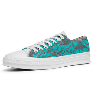 Resalta tu estilo con las zapatillas bajas de lona Skeleton para hombre y mujer