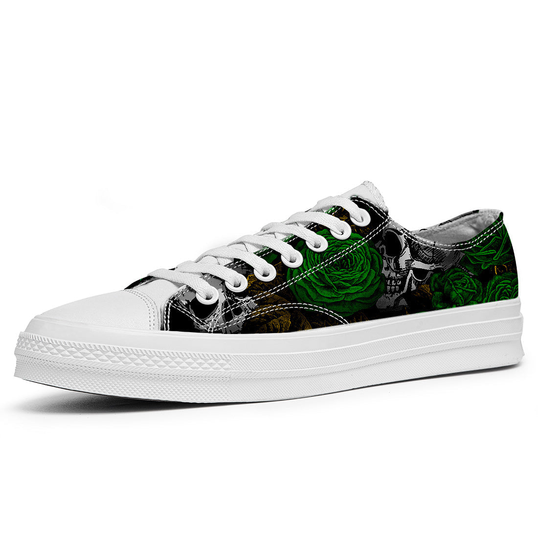 Resalta tu estilo con las zapatillas bajas de lona Skeleton para hombre y mujer