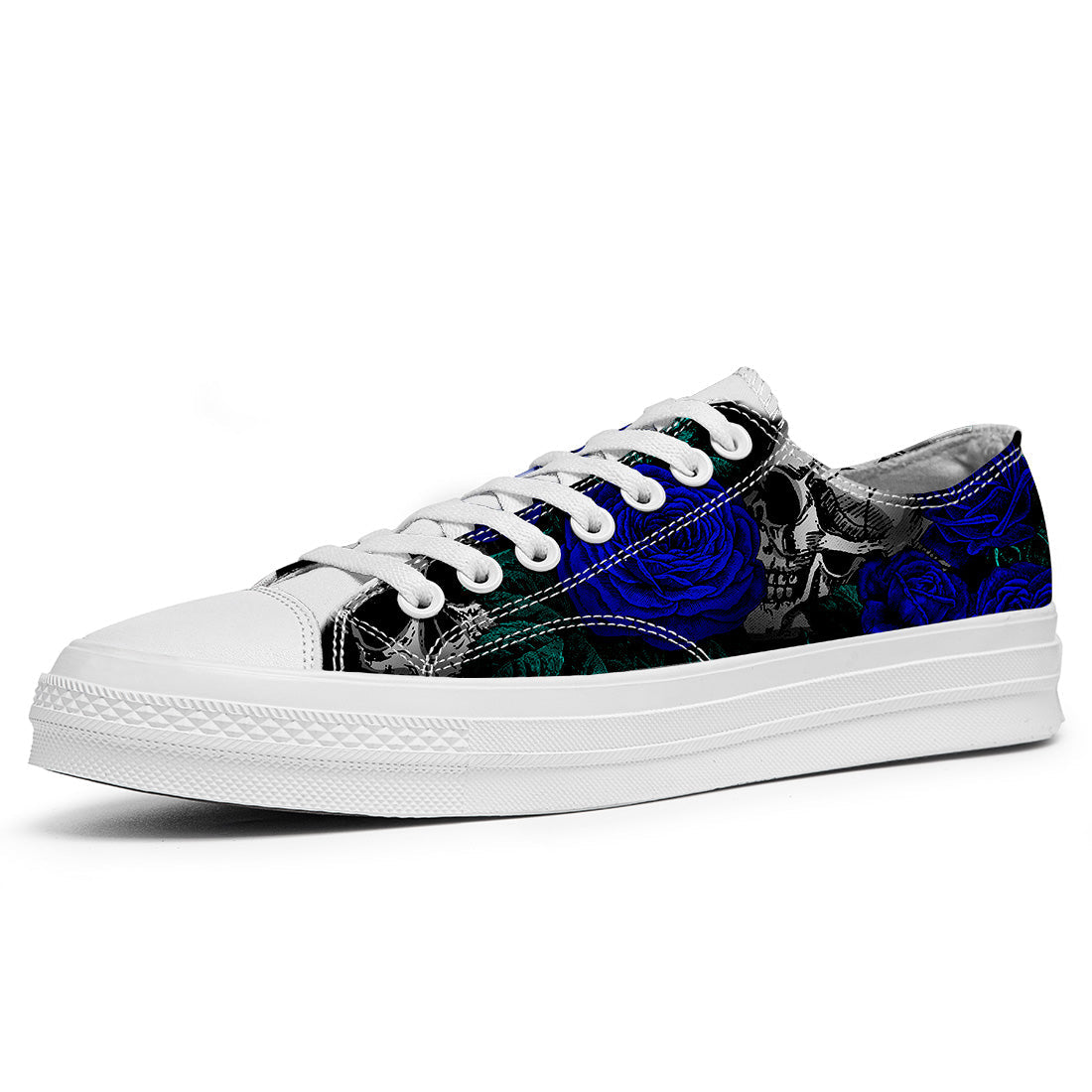 Resalta tu estilo con las zapatillas bajas de lona Skeleton para hombre y mujer