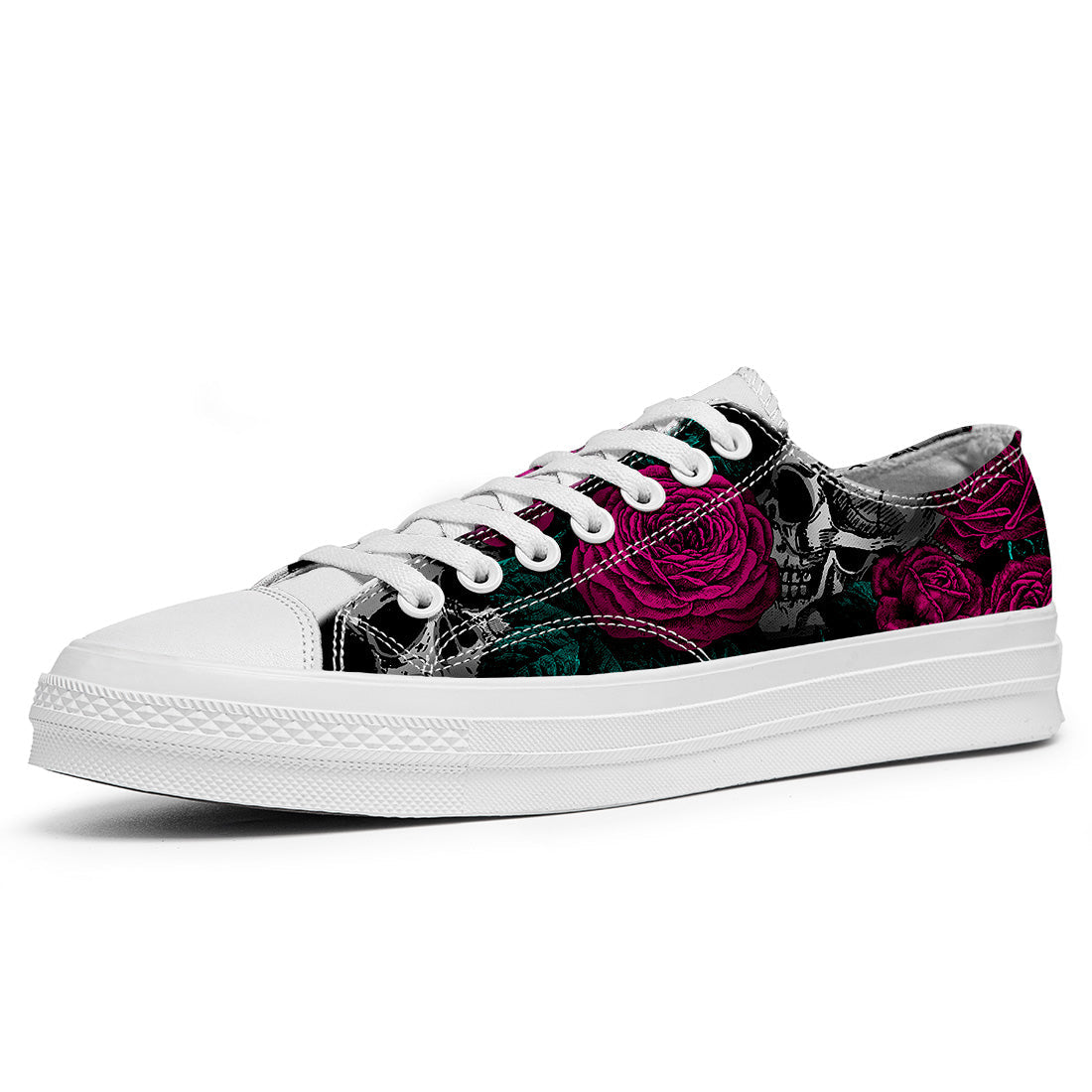 Resalta tu estilo con las zapatillas bajas de lona Skeleton para hombre y mujer