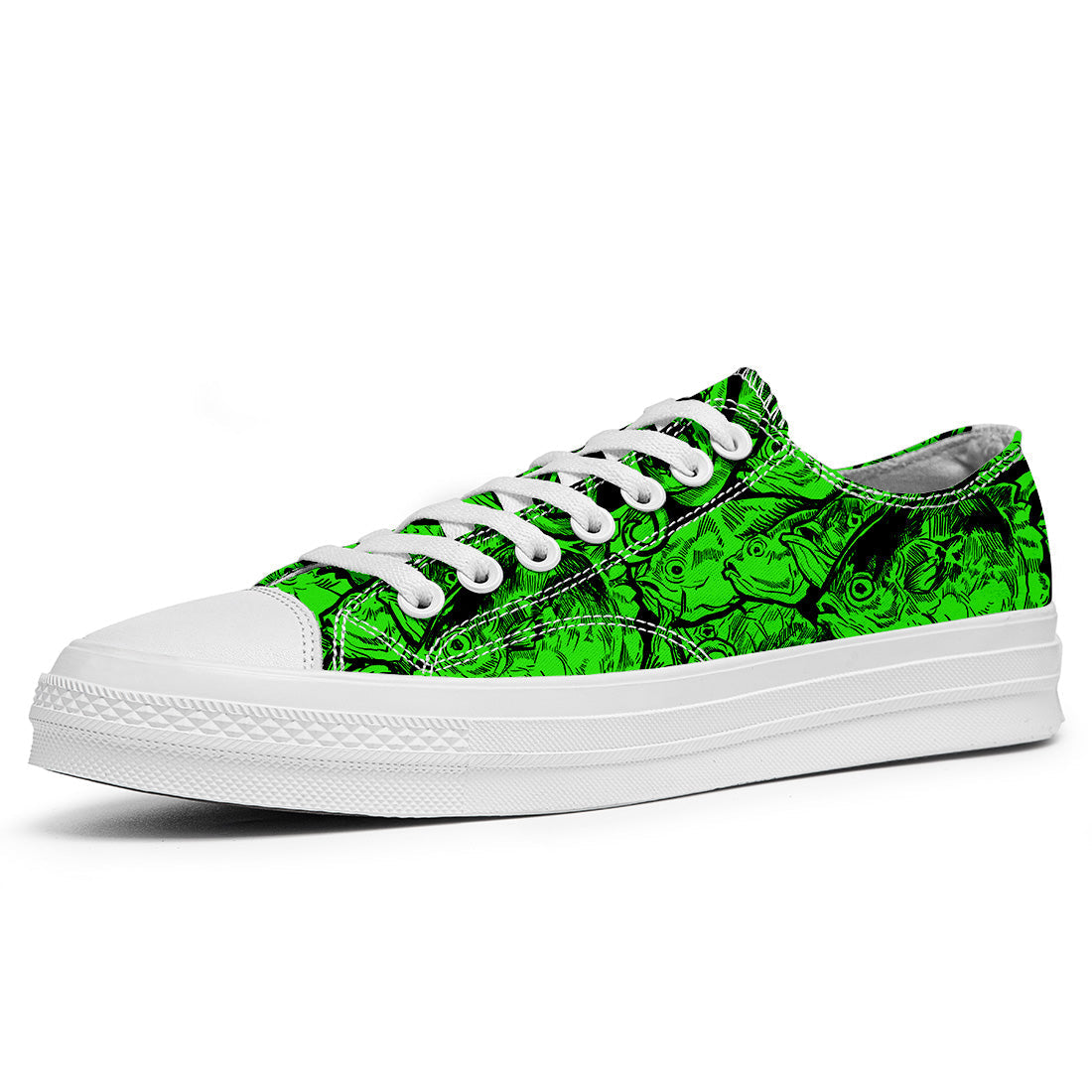 Resalta tu estilo con las zapatillas bajas de lona Fish para hombre y mujer