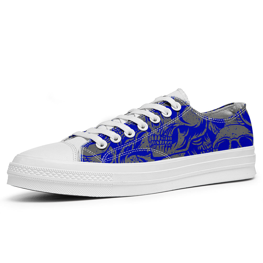 Resalta tu estilo con las zapatillas bajas de lona Skeleton para hombre y mujer