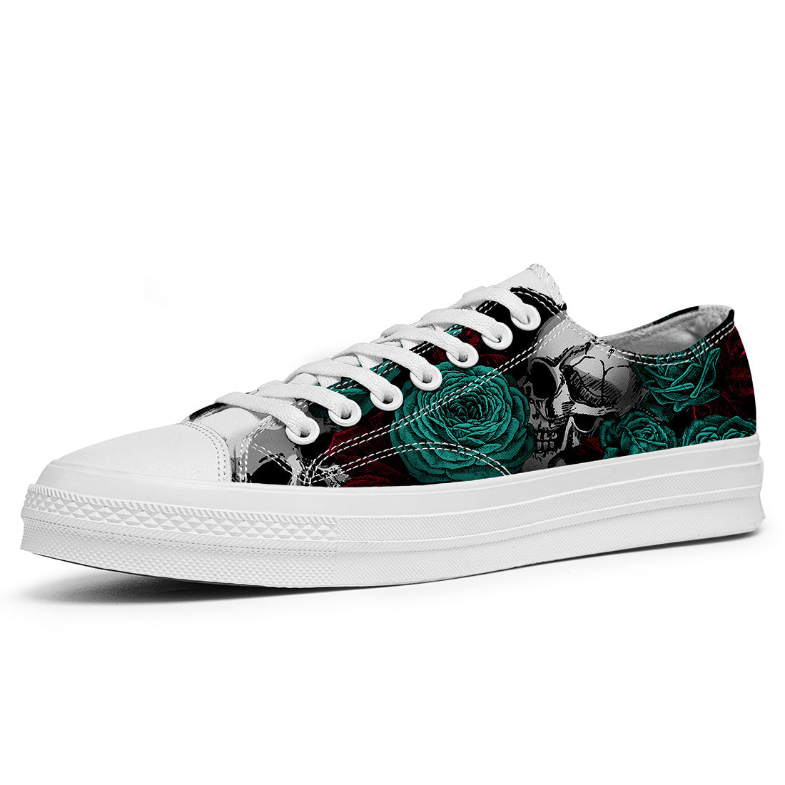 Resalta tu estilo con las zapatillas bajas de lona Skeleton para hombre y mujer