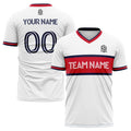 custom soccer uniform jersey kids adults personalized set jersey shirt white