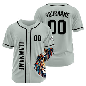 Uniformes de béisbol personalizados de alta calidad para adultos y niños & optimizados para el rendimiento (color gris)