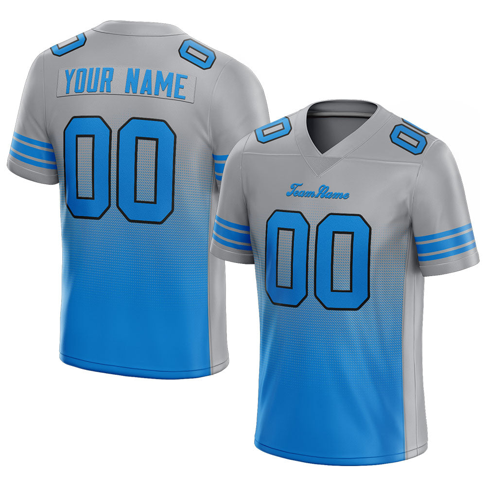 custom authentic gradient fashion football jersey white-orange-navy