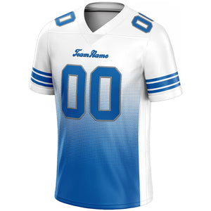 custom authentic gradient fashion football jersey blue-white-gray