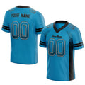 team custom authentic drift fashion football jersey blue-black mesh