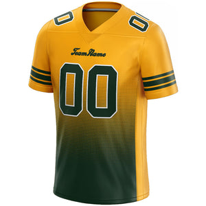 custom authentic gradient fashion football jersey yellow-green-white