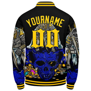 Chaqueta universitaria personalizada estilo Letterman para hombres & mujeres y jóvenes & color amarillo real