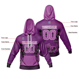 Sudadera con capucha degradada personalizada para hombre-mujer-niña o niño Imprime tu logotipo-nombre y número