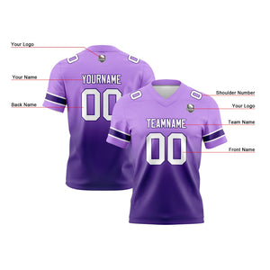 Camisetas de fútbol personalizadas con degradado-nombre-número y logotipo para adultos-niños y equipos