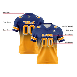 Camisetas de fútbol personalizadas con degradado-nombre-número y logotipo para adultos-niños y equipos