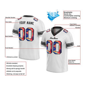 team customized authentic tie dye football jersey white-black mesh
