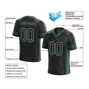 custom authentic drift fashion football jersey gray-green mesh