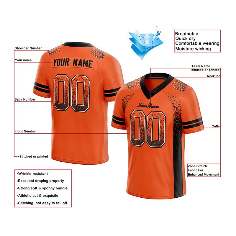 custom authentic drift fashion football jersey gray-navy mesh