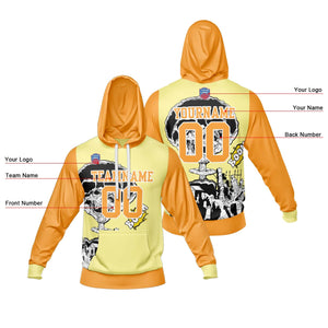 Sudadera con capucha degradada personalizada para hombre-mujer-niña o niño Imprime tu logotipo-nombre y número