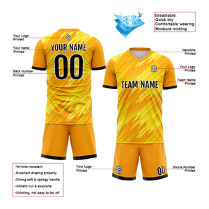 Conjunto personalizado de camiseta de uniforme naranja para niños y adultos