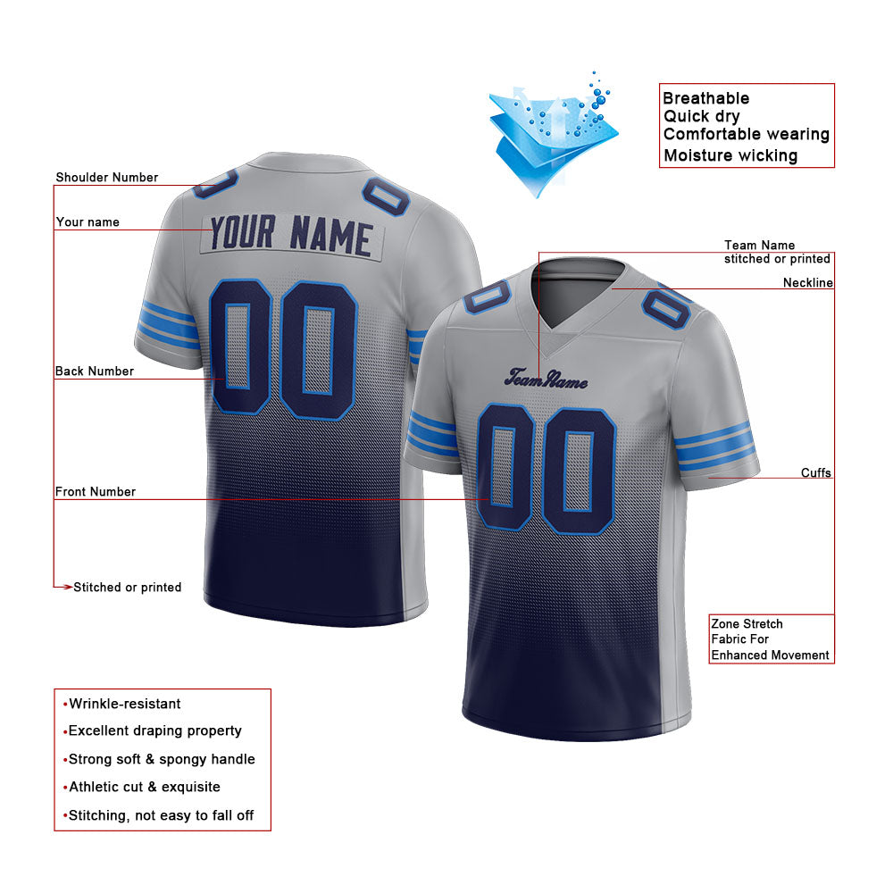 custom authentic gradient fashion football jersey light blue-navy