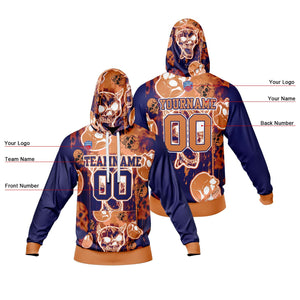 Sudadera con capucha degradada personalizada para hombre-mujer-niña o niño Imprime tu logotipo-nombre y número