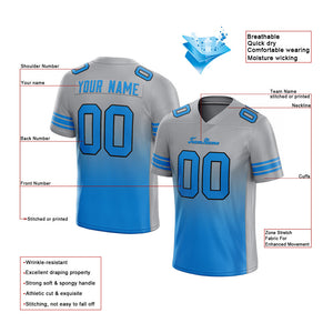 custom authentic gradient fashion football jersey white-orange-navy
