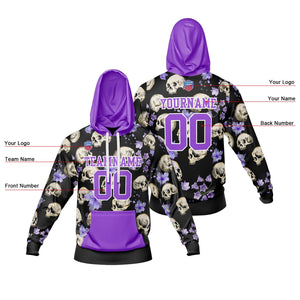 Sudadera con capucha degradada personalizada para hombre-mujer-niña o niño Imprime tu logotipo-nombre y número