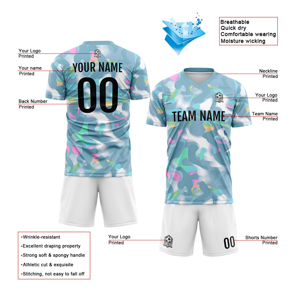 Uniforme de fútbol personalizado & camiseta para niños y adultos & conjunto personalizado & camiseta preciosa y verde grisácea