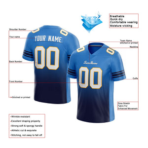custom authentic gradient fashion football jersey light blue-navy
