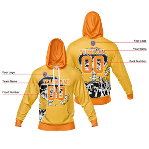 Sudadera con capucha degradada personalizada para hombre-mujer-niña o niño Imprime tu logotipo-nombre y número