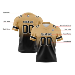 Camisetas de fútbol personalizadas con degradado-nombre-número y logotipo para adultos-niños y equipos