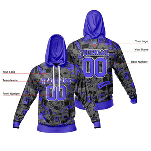 Sudadera con capucha degradada personalizada para hombre-mujer-niña o niño Imprime tu logotipo-nombre y número