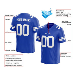 customized  authentic football jersey royal-white mesh