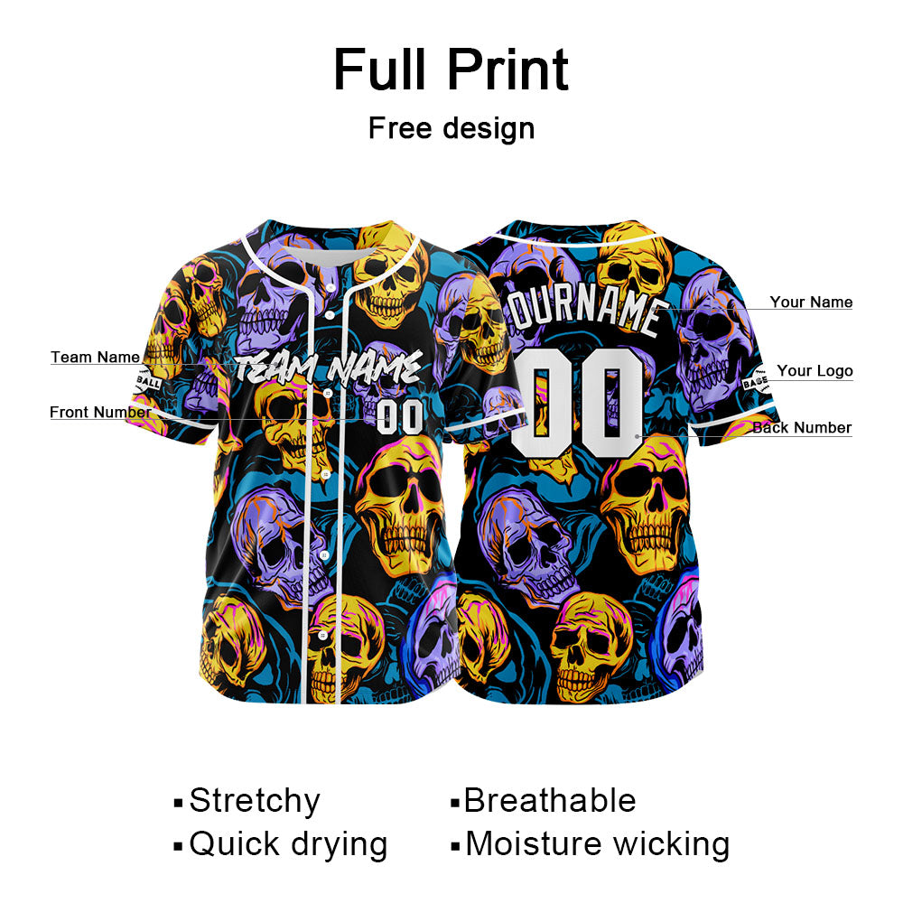 Camiseta de béisbol personalizada para hombres mujeres ni?os y jóvenes con bordados e impresión en morado y verde