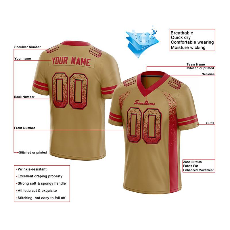 custom authentic drift fashion football jersey royal-yellow mesh